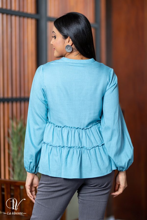 Frilled Peplum Top - Image 4