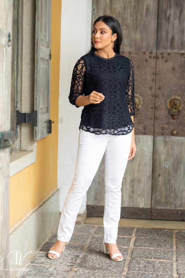 Lined  Lace Top - Image 5