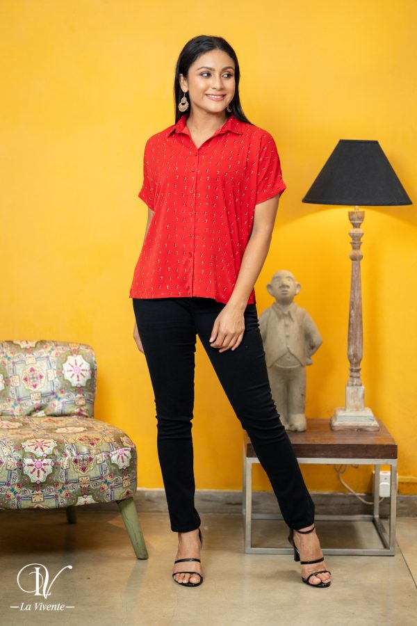 Printed Comfy Fit Shirt Blouse - Image 2