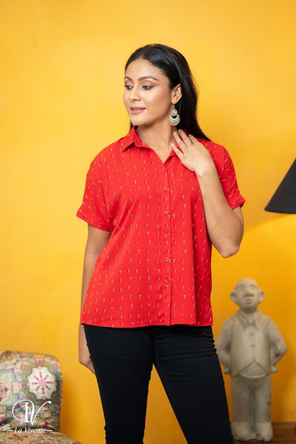 Printed Comfy Fit Shirt Blouse - Image 5