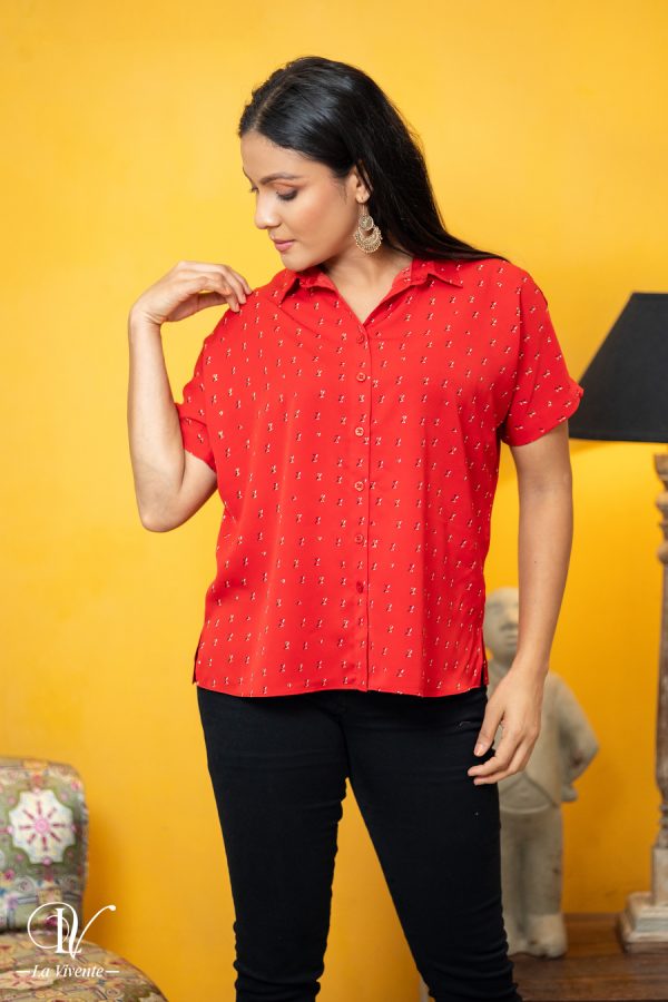 Printed Comfy Fit Shirt Blouse - Image 4