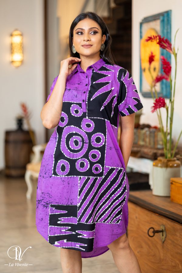 Batik Shirt Dress