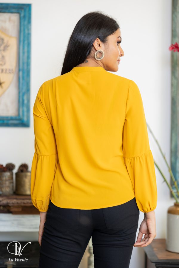 Chinese Collared Long Sleeve Top - Image 5