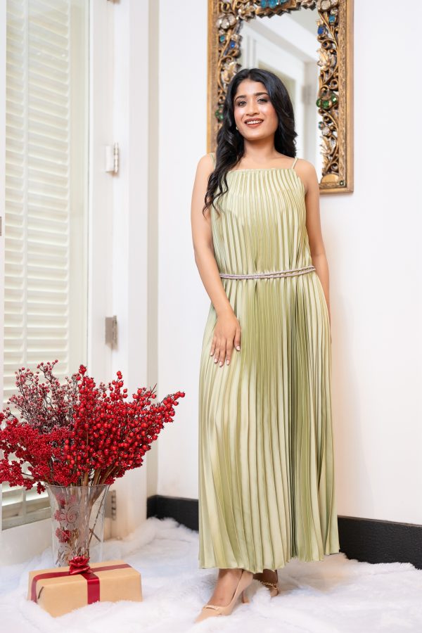 Sunray Evening Wear Dress With Adjustable Strap - Image 8