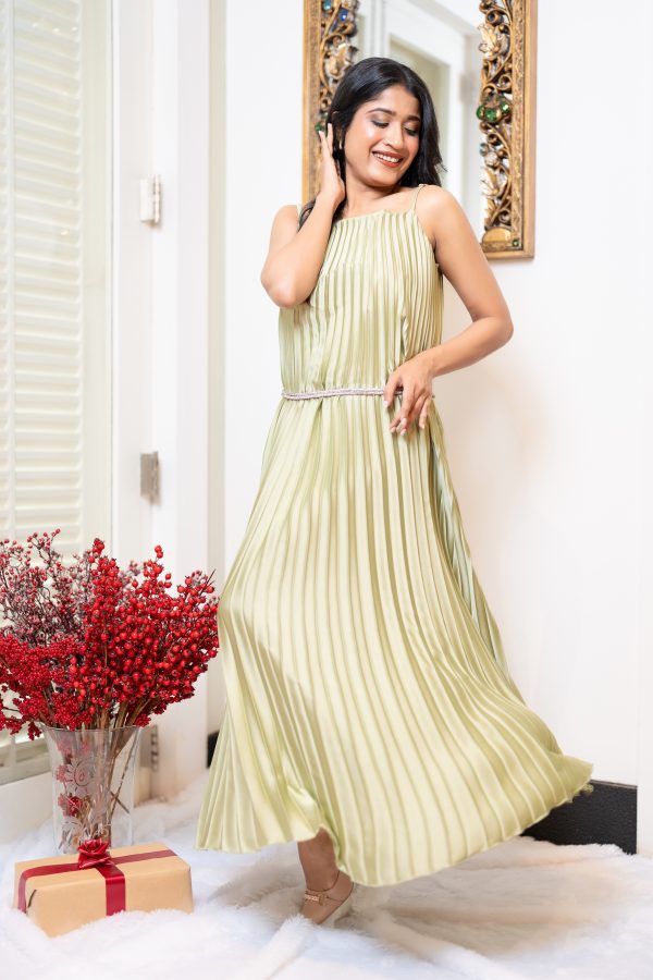 Sunray Evening Wear Dress With Adjustable Strap - Image 7