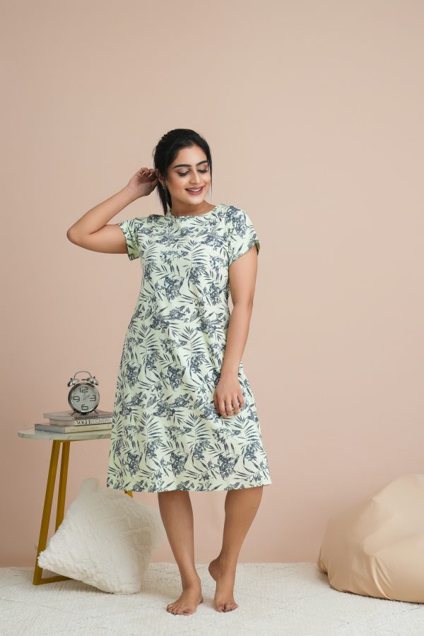 Printed Loose-fit Nightdress