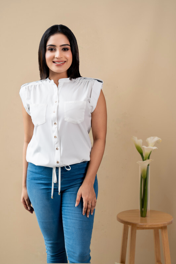 Button Up Utility Top