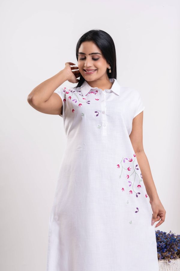 Floral Embroidered Maxi Dress - Image 5
