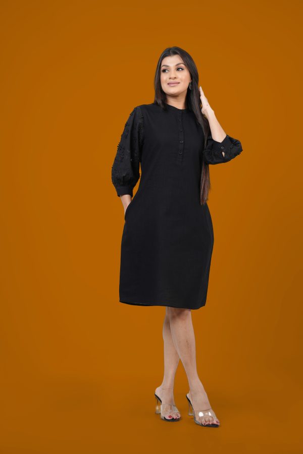 Cutlawn Sleeve Short Dress - Image 3