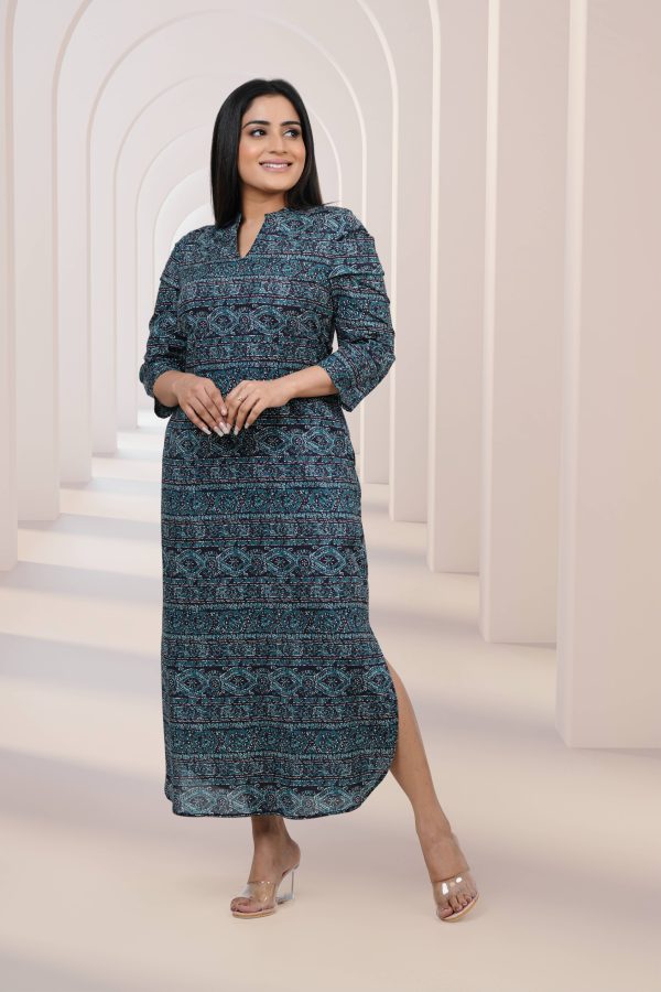 Tribal Patterned Maxi Dress - Image 2