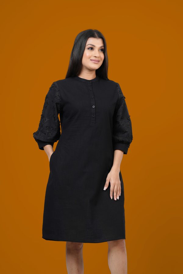 Cutlawn Sleeve Short Dress - Image 4
